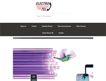 Tablet Screenshot of electro-tel.com